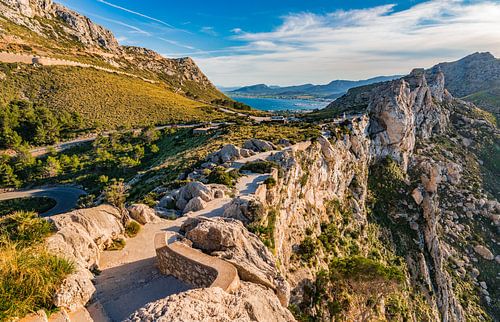 Formentor kaap vanuit de lucht zeezicht op het eiland Mallorca, Spanje