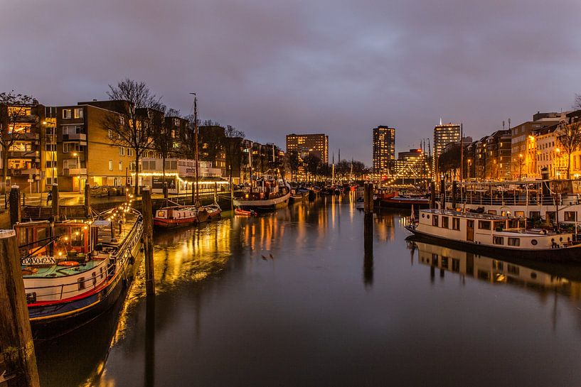 the old port of Rotterdam by Rijck Aerns