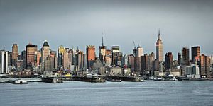 New York, Skyline von Midtown Manhattan von Frans Lemmens