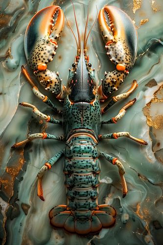 Lobster on marble