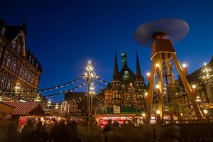 Weihnachtsmarkt auf dem Marktplatz in Wernigerode