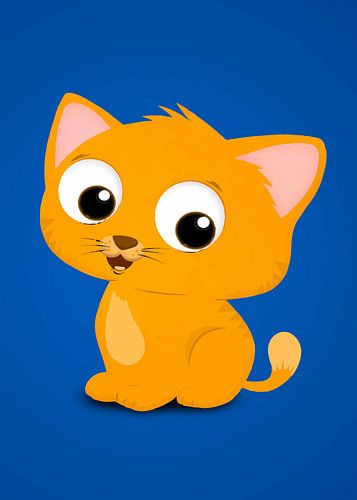 Whiskers and Wonder Cute Funny Cat