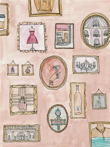 Paris in frames van illustrations by Ilse