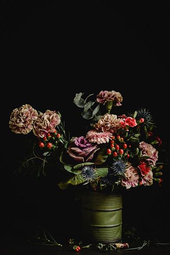 Nature morte, fleurs dans un pot