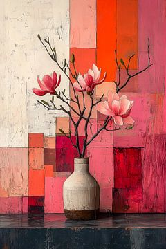 Magnolia Blokwerk III – Stille Kracht van Studio Ypie