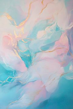 Zachte pastelkleuren in beweging