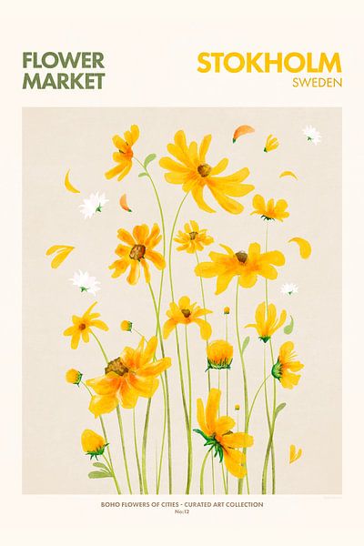 Flower Market - Barcelona by Emel Tunaboylu by The Artcircle