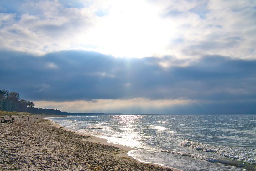 On the sandy beach of the Baltic Sea coast by Martin Köbsch