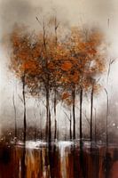 Modern Impressionisme Abstract Bruin Bos