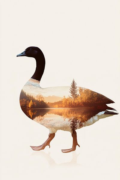 Entschleunigte Ente von Poster Art Shop