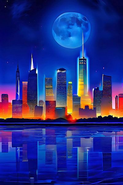 &quot;Magic City at Night&quot; by Bella Luna Fotografie