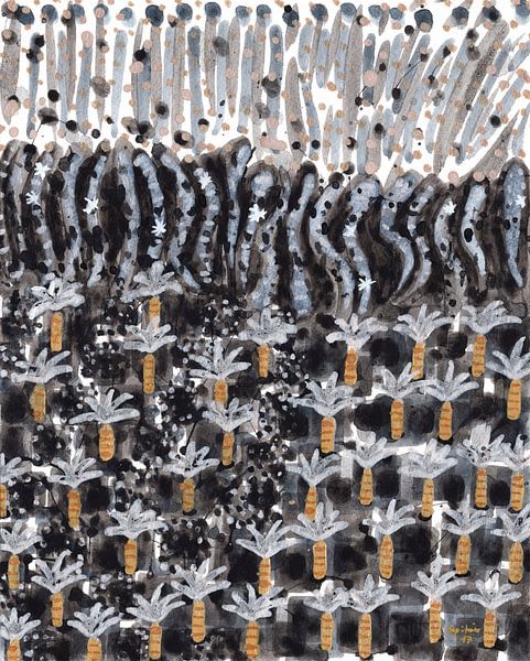 Palm Trees with Lava  von Heidi Capitaine