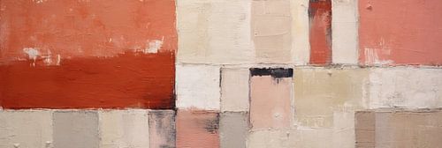 Texturiertes Schweigen in Rot