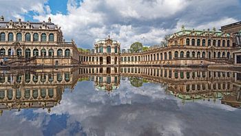 The Dresden Zwinger in the Mirror