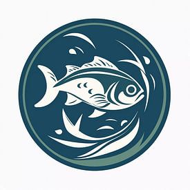 Springende vissen van Vythryd Arts