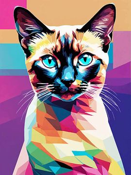 Siamese kat Pop Art 2 van MIROKU