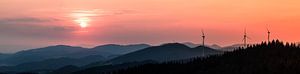 Panorama | Coucher de soleil | Forêt-Noire | Allemagne