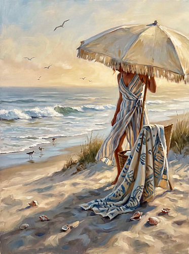 Die Badende und der Wind