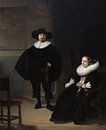 Eine Dame und ein Herr in Schwarz, Rembrandt - 1633 von Het Archief Miniaturansicht