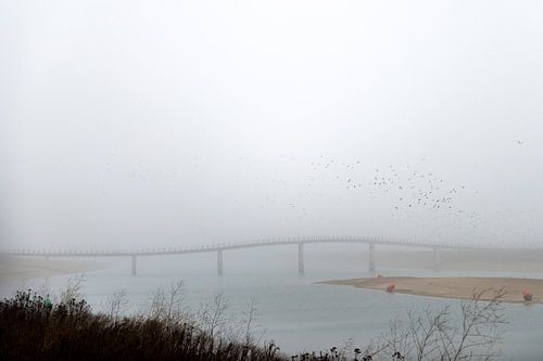 Zaligebrug in de mist