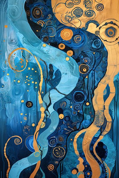 Abstract river landscape near Klimt by Frank Daske | Foto & Design