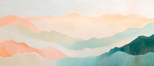 Paysage de montagne aquarelle
