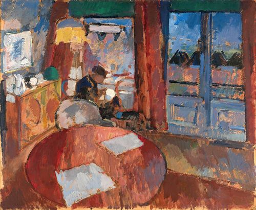 Rik Wouters - Innenraum mit Stickerei (1915)