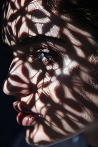 Licht portret van een vrouw