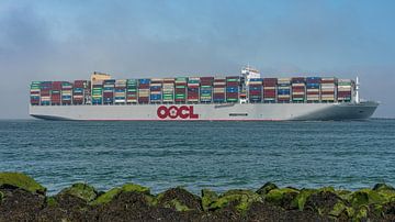 OOCL Denmark containerschip. van Jaap van den Berg