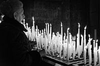 Lighting a candle