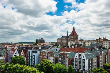 View to the city Rostock, Germany by Rico Ködder