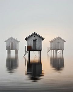 Hütten auf dem See