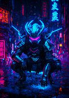 Cyberpunk Style Japanese Warrior