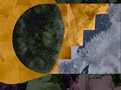 Gouden Dagdroom Wabi Sabi Abstract Modern van FRESH Fine Art thumbnail