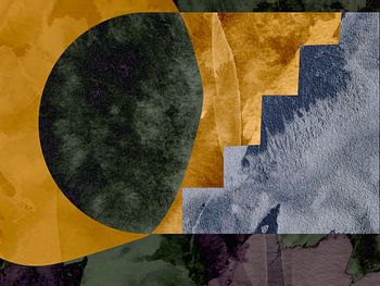 Golden Daydream Wabi Sabi Abstract Modern