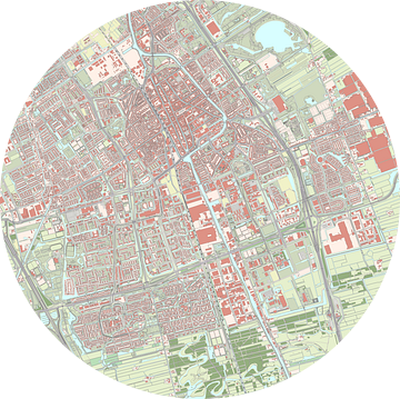 Kaart van Delft