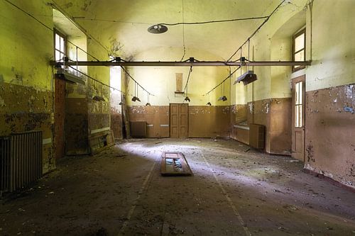 Chambre dans un hôpital abandonné.