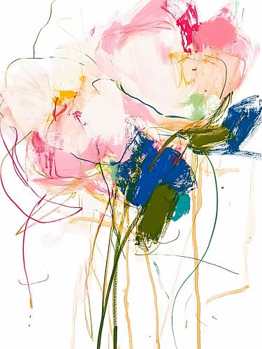 Fleurs minimalistes abstraites