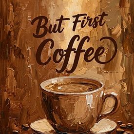 Moments Mokka – « But First Coffee » à l'huile sur DesignByDessie