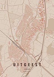 Stadtplan von Uitgeest von Stef van Campen