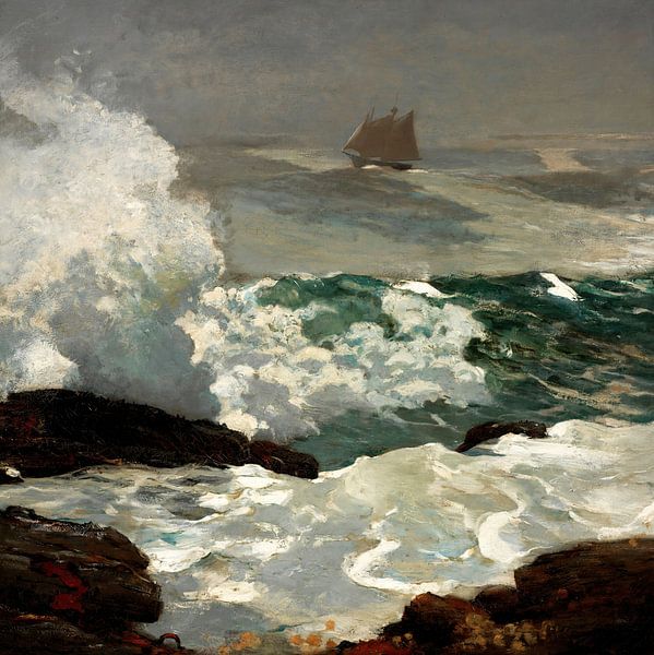 Winslow Homer-Op a Lee Shore by finemasterpiece