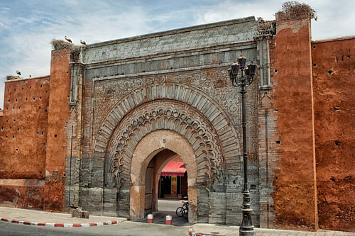 Stadspoort  Bab Agnaou in Marrakech, Marokko