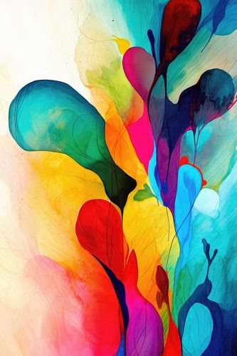 Abstrakte Formen in vielen Farben