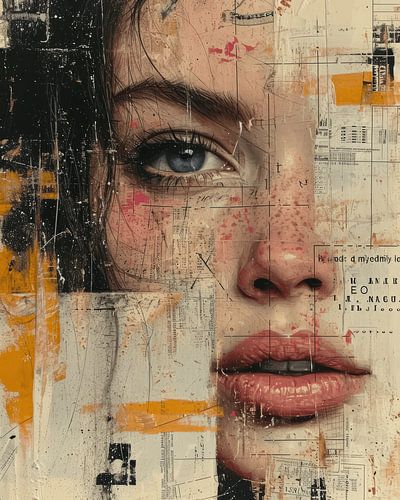 Moderne en abstracte collage