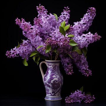 Lilac flower in a vase by The Xclusive Art