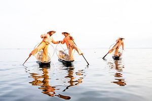 Pêcheurs sur le lac Inle