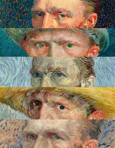 Vincent van Gogh - De ogen van de ziel - Selfies met de kwast! van Gisela - Art for you