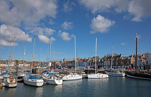 Hafen von Anstruther, East Neuk, Fife, Schottland, Vereinigtes Königreich