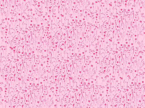 Een miljoen wilde bloemen roze