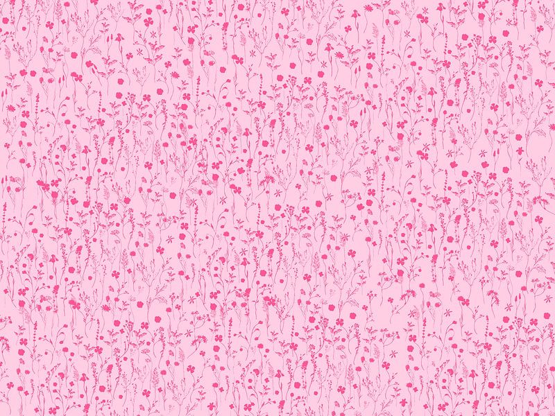 A Million Wildflowers  Pink by Monika Strigel